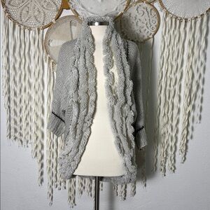 Anthropologie | Angel of The North Open Weave Cocoon Sweater XS/S-P